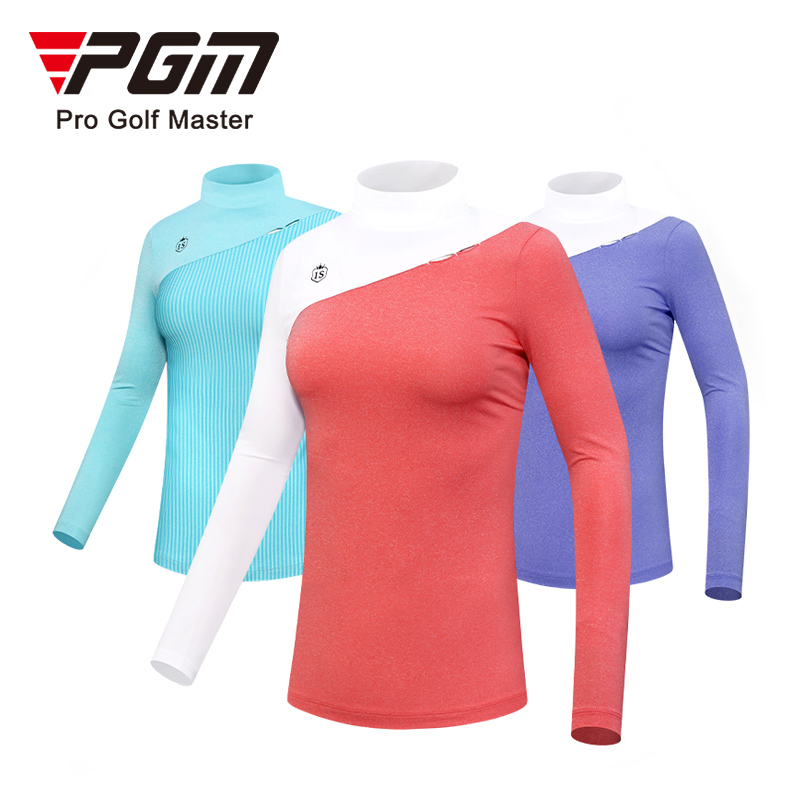 10 YF447 high end custom golf shirt long sleeve polyester spandex women's golf shirt